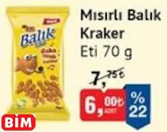 ETİ  MISIRLI BALIK KRAKER